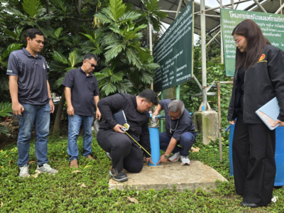 ลงพื้นที่ตรวจสอบ โครงการเจาะบ่อบาดาล  อำเภอมวกเหล็ก จังหวัดสระบุรี