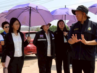 ลงพื้นที่เฝ้าระวังการทุจริต กรณีโครงการก่อสร้างระบบส่งน้ำบ้านไร่ พร้อมด้วยไฟโซล่าเซลล์ ตามแนวถนนคอนกรีตเสริมเหล็ก ร่วมกับ สำนักงาน ป.ป.ช. ภาค 1 สำนักงาน ป.ป.ท. เขต 1 และภาคประชาชน